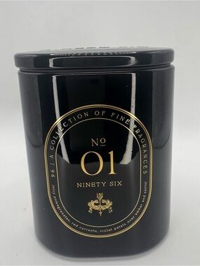 Ninety Black & Gold Oval Scented Candle Tin